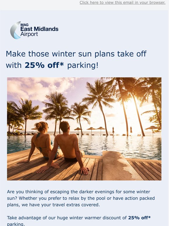 ☀️ Feel the heat with 25% off parking*