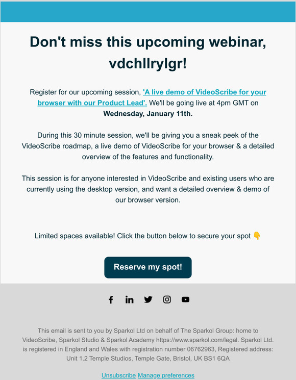 Don't miss our upcoming webinar, —!