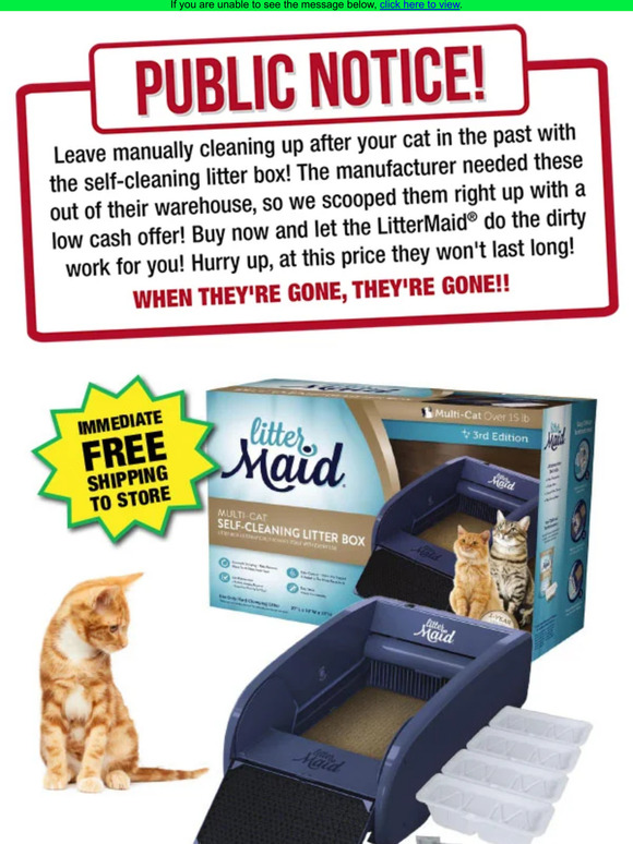 Menards SelfCleaning Litter Box ONLY 79.99 Milled