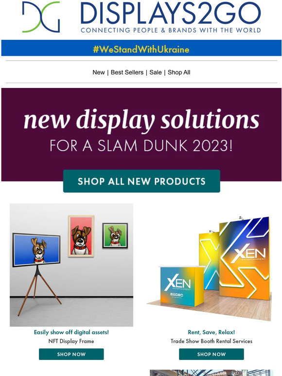 Displays2go Kick Off 2023 with New Display Solutions! Milled