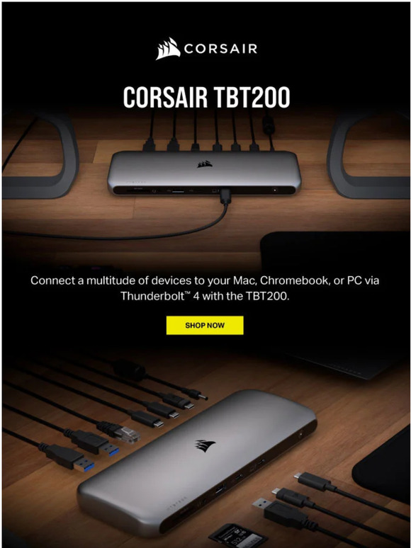 Corsair Com Corsair Tbt Thunderbolt Dock Milled