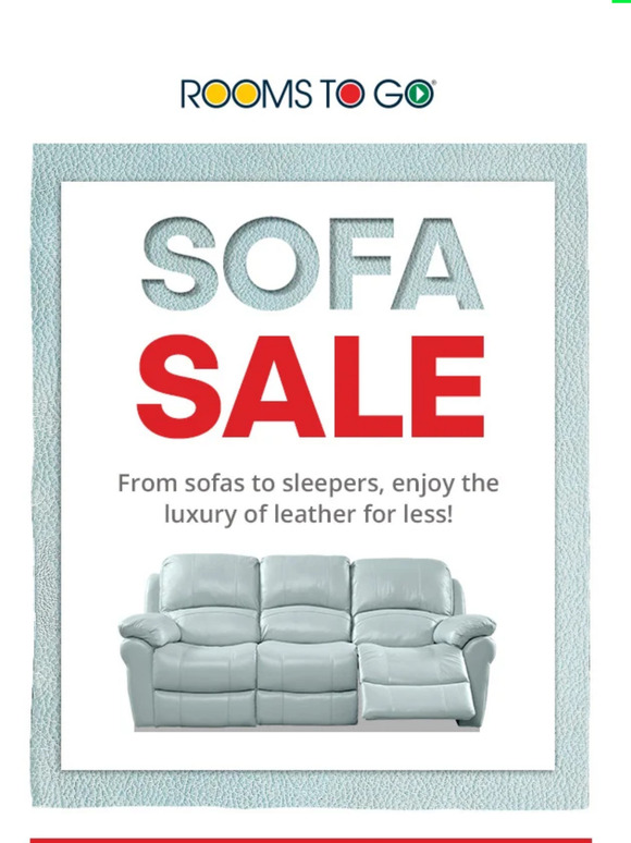 Rooms To Go Sofa Sale savings on leather sofas, sectionals, & more