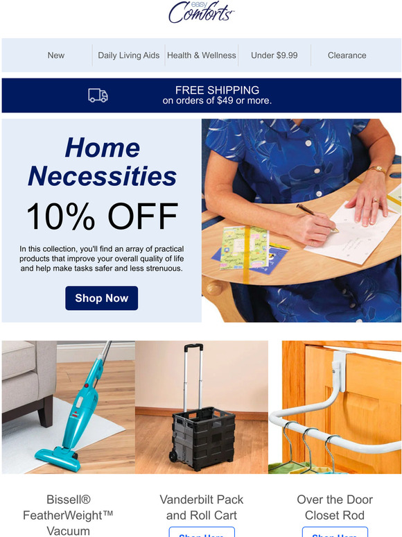 Easy Comforts You'll need these essential home goods >> Milled