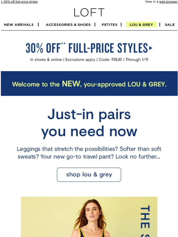 Lou & Grey Email Newsletters Shop Sales, Discounts, and Coupon Codes