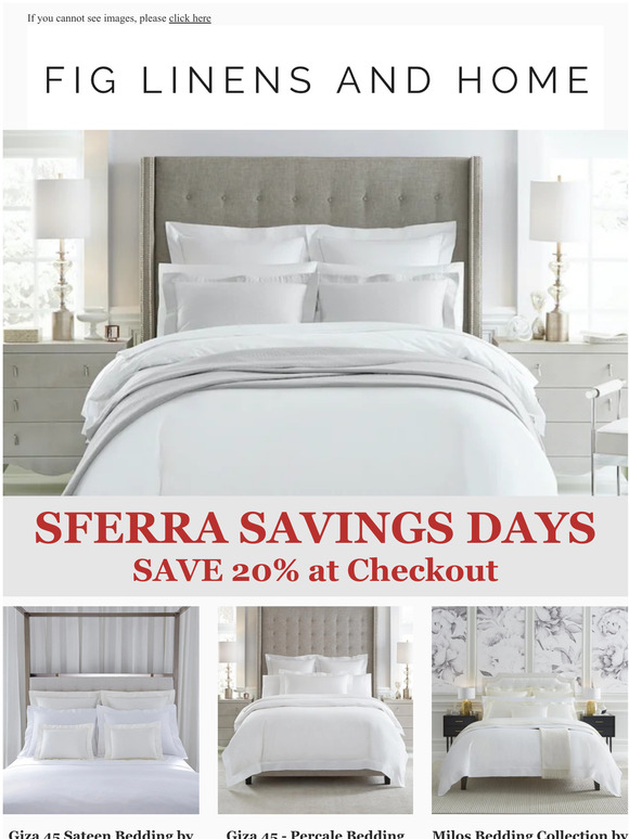 SFERRA Sale! 20% off at Checkout - Automatic Discount