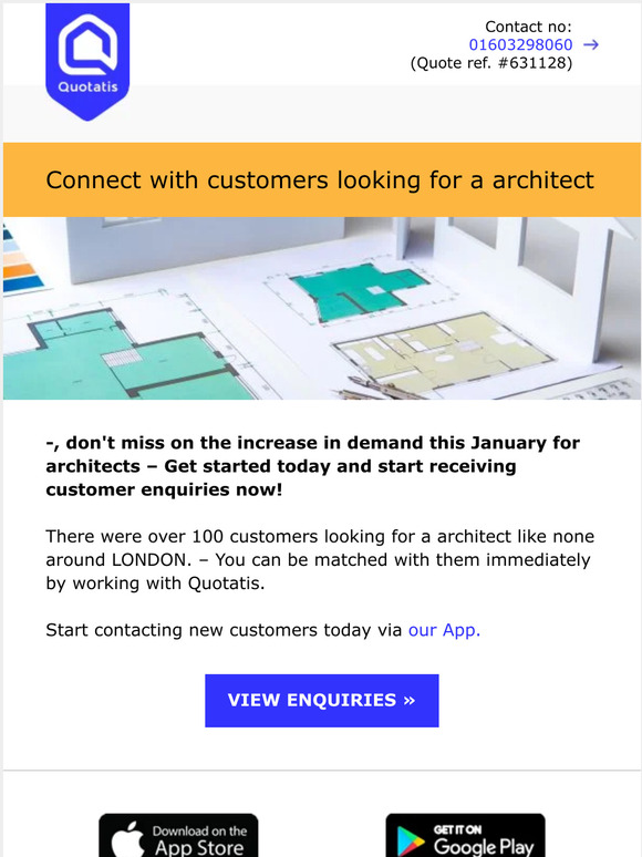 🛠️ Connect with customers looking for a architect