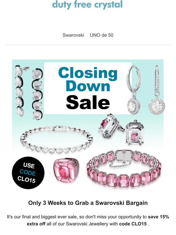Closing Down Sale | Swarovski Jewellery at Sparkling Prices