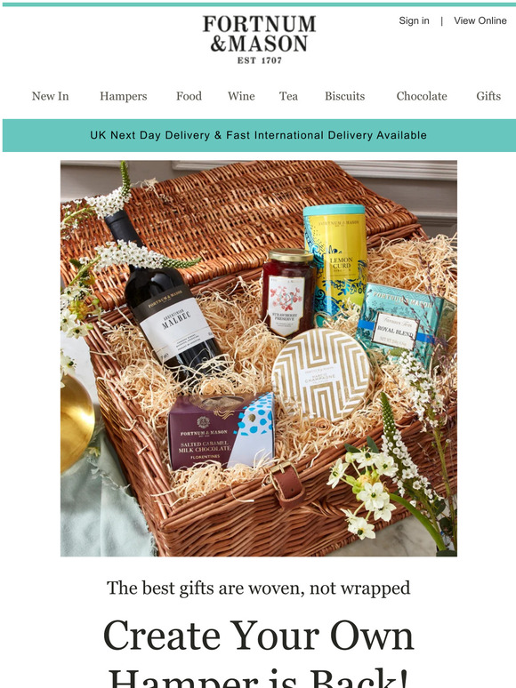 Fortnum & Mason Create Your Own Hamper is Back! Milled