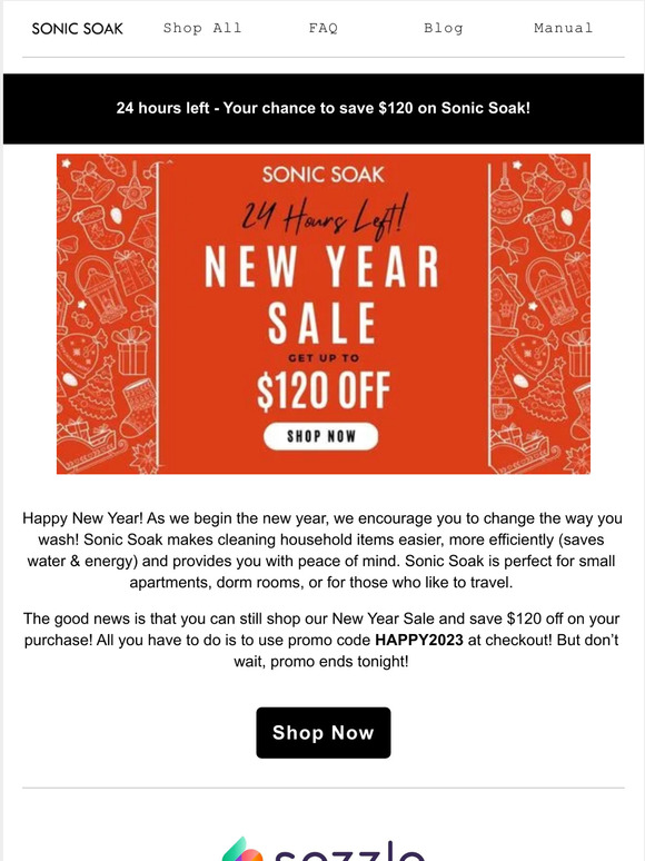 Ending SOON! New Year SALE