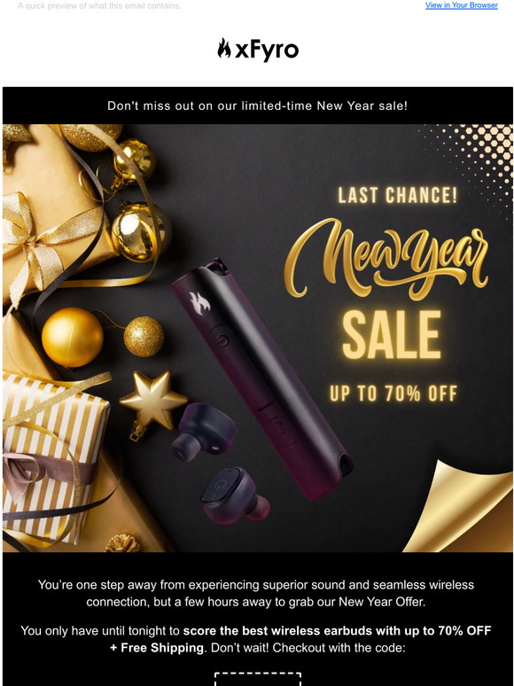 Treat yourself with gifts you didn't get last year 🎁