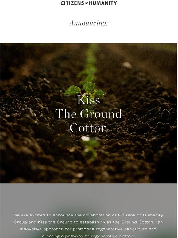 Announcing Kiss the Ground Cotton!