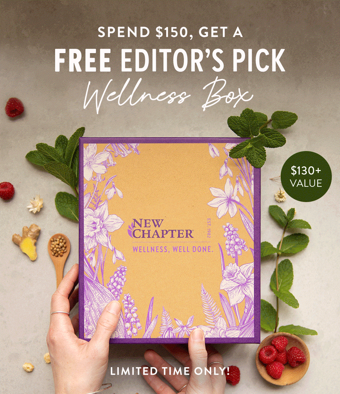 Spend $150, Get a Free Editor's Pick Wellness Box