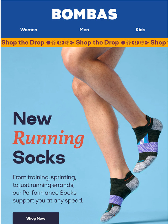 Bombas New Socks to Run In Milled