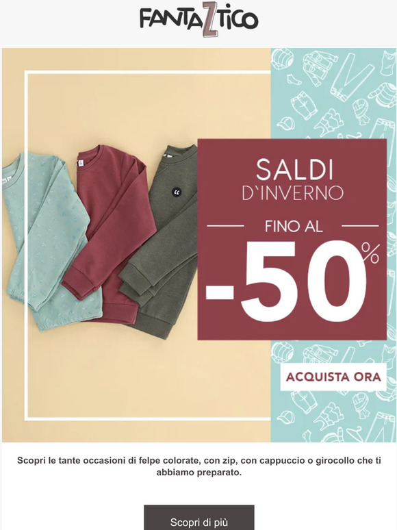 Fino al 50% di sconto! Speciale Felpe