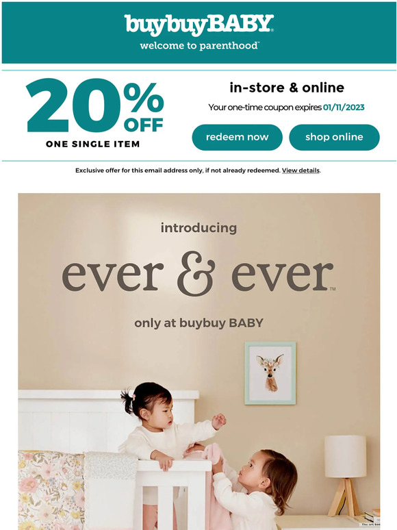 buybuy BABY EXCLUSIVE Introducing our stylish new brand, ever & ever