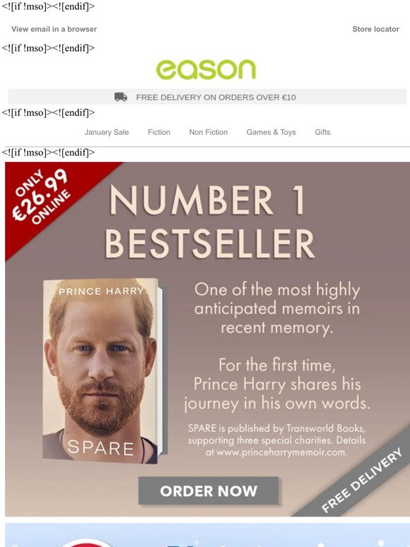 Just landed: Spare by Prince Harry