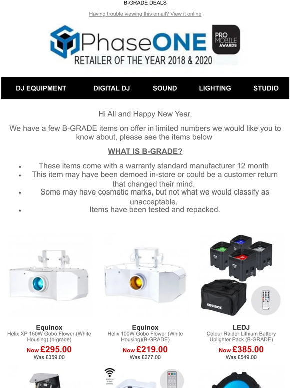 B-GRADE DEALS
