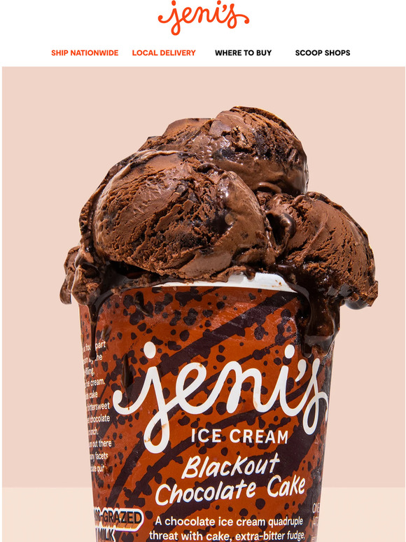Jeni's Ice Creams The chocolatiest ice cream that ever existed Milled