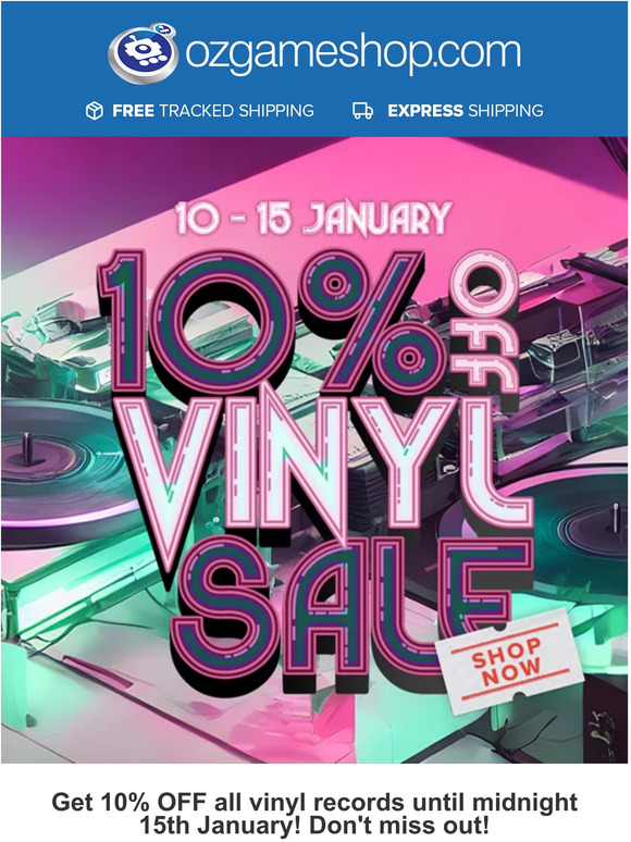 ⏺️ 10% OFF ALL VINYL!