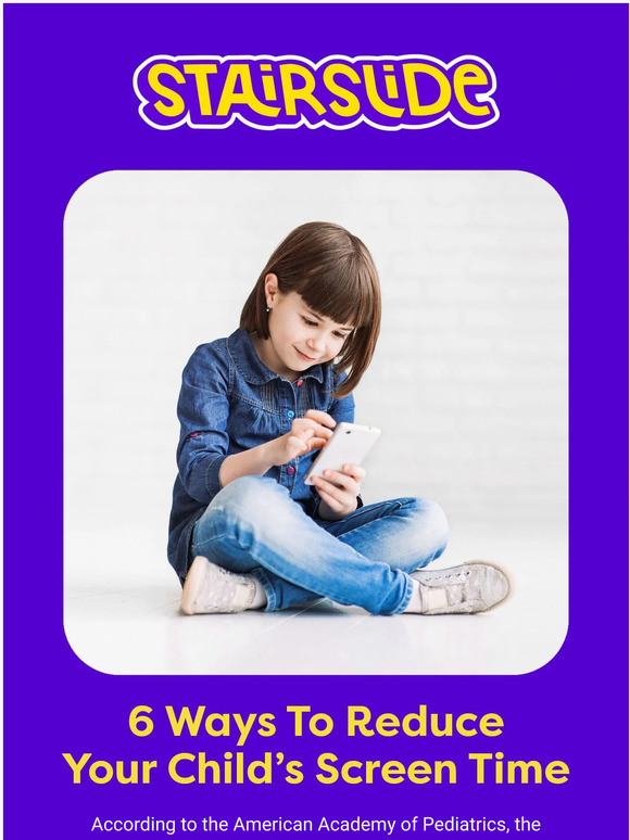 Stairslide 6 ways to reduce your kid’s screen time. Milled