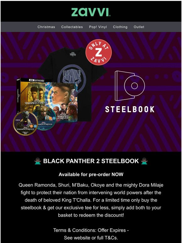 Steelbook Alert 🙅🏿‍♂️ Black Panther Wakanda Forever Exclusive!