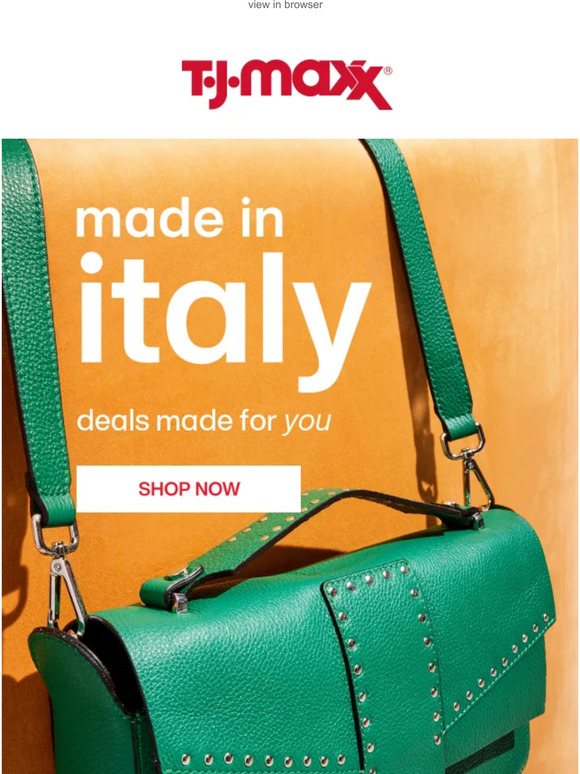 TJ Maxx Made in Italy DEALS! Milled