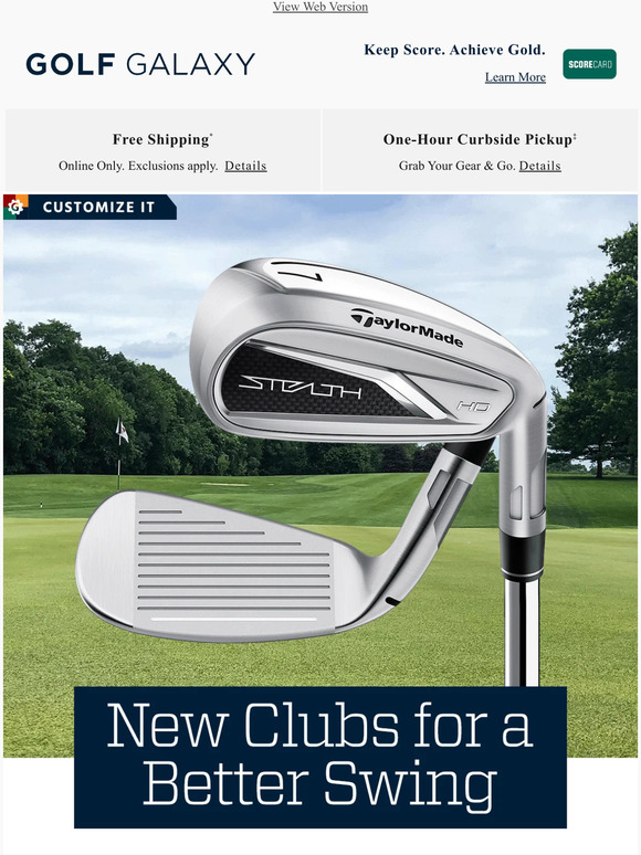Golf Galaxy Preorder now! TaylorMade Stealth HD Irons Milled