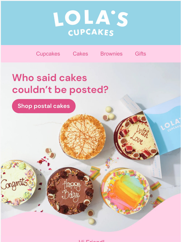 Lola's Cupcakes 📣 Big News! Now Delivering Cakes Nationwide 📣 Milled