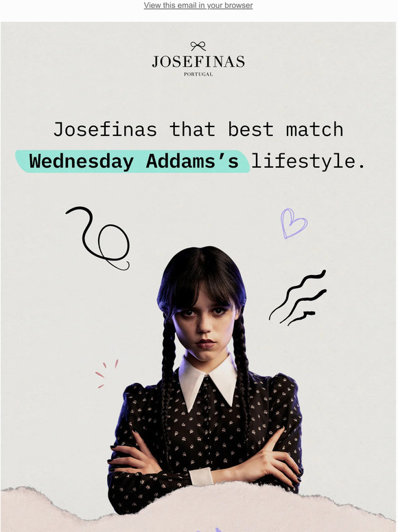 Josefinas for Wednesday Addams 🔮