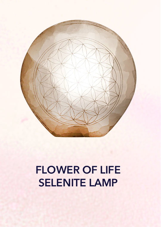 Shop Flower of Life Selenite Lamp