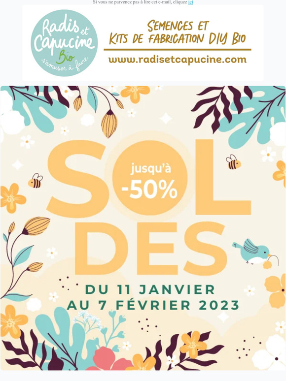 Radis et Capucine - SOLDES c'est parti !