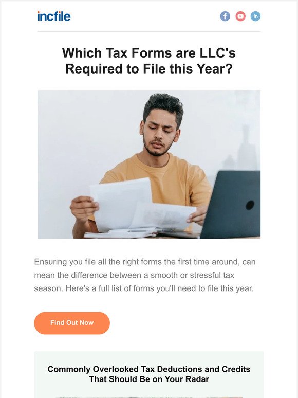 Which tax forms are U.S. LLC's required to file this year?