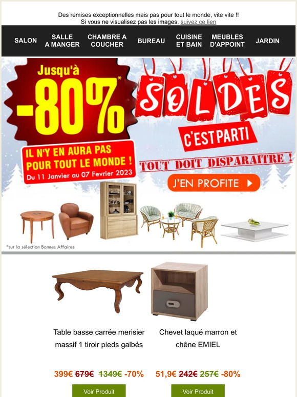 🚀SOLDES c'est parti 📣 Jusqu'à -80% 🛒