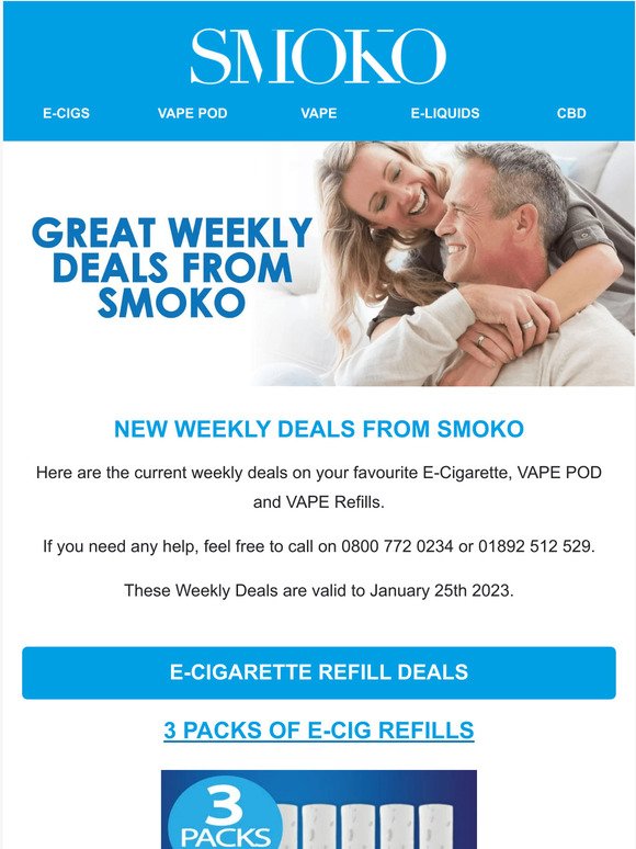 , New Weekly Deals SMOKO