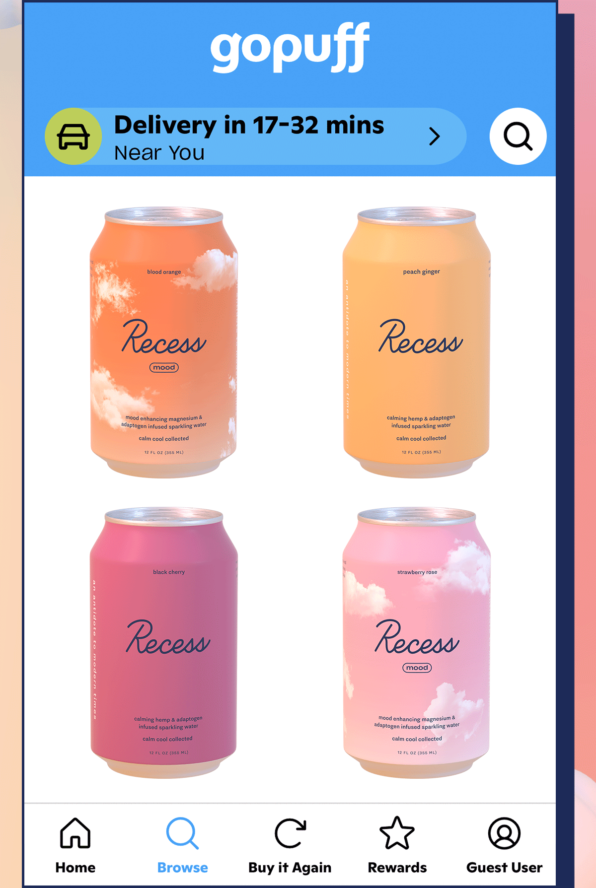 Recess Recess x Gopuff x dry january Milled