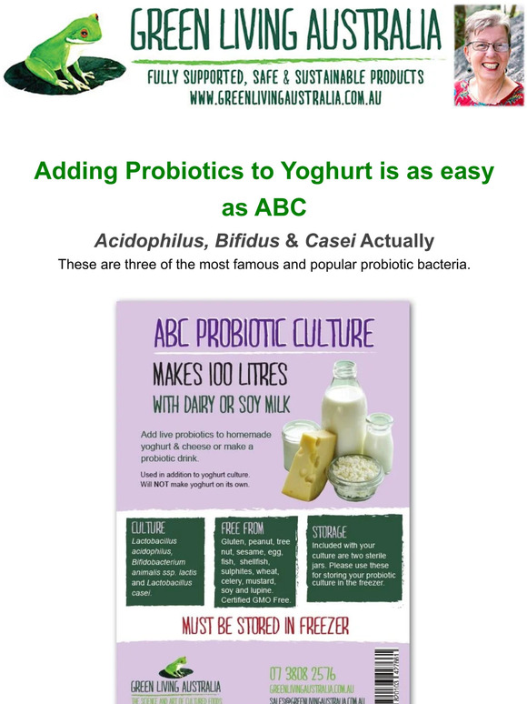Adding Probiotics to your Yoghurt