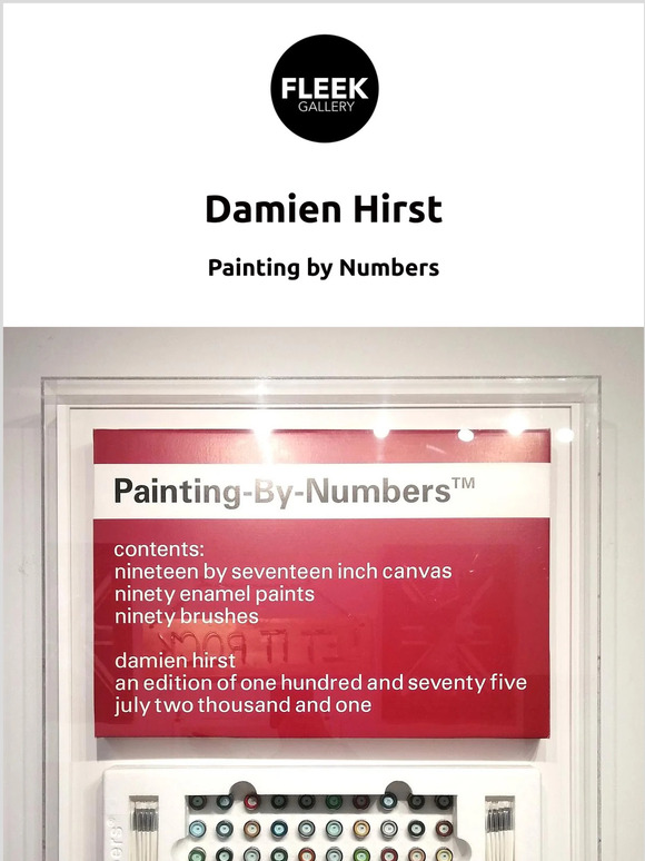 New In! Damien Hirst - Painting by Numbers