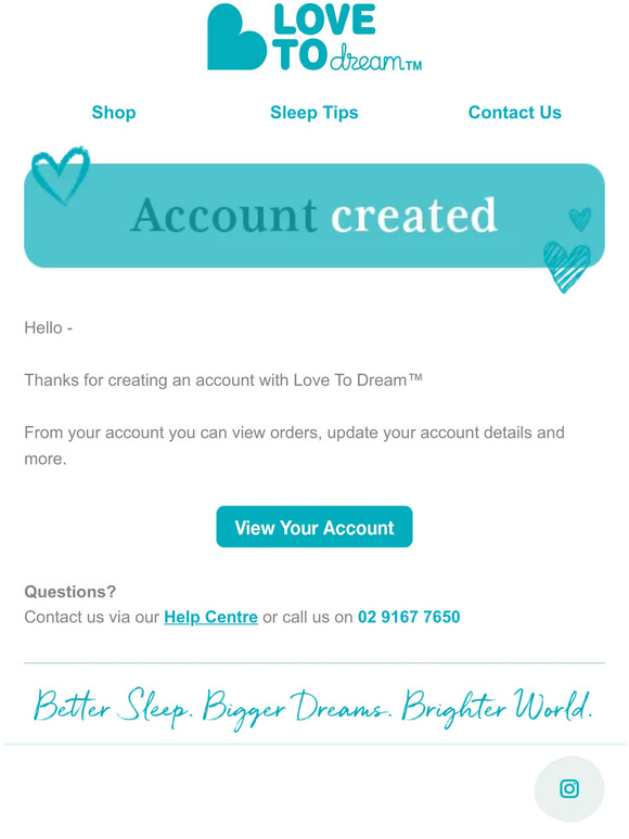 Love to Dream Your Love To Dream™ Account Milled