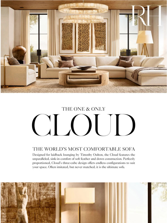 Restoration Hardware The Most Comfortable Sofa in the World. The Cloud