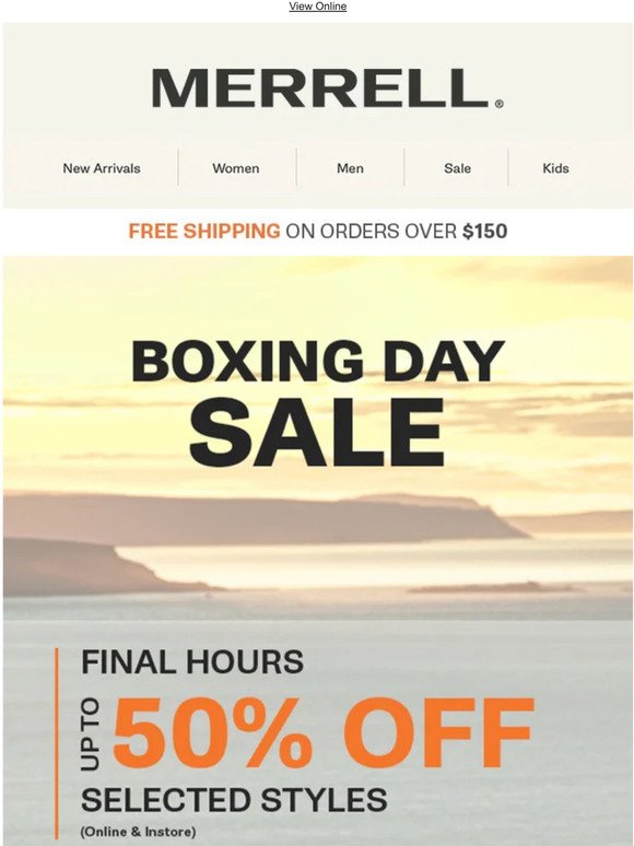 Final Hours: Boxing Day Sale