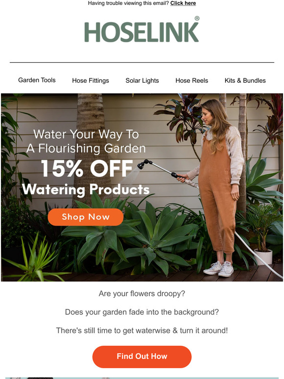 Get 15% off and Water your Way to a Flourishing Garden 🥀