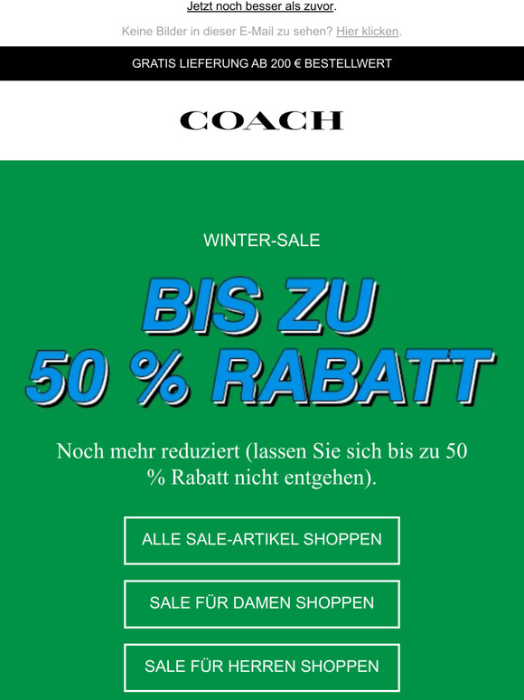 Die Preise sinken: bis zu 50 % Rabatt in unserem Winter-Sale.