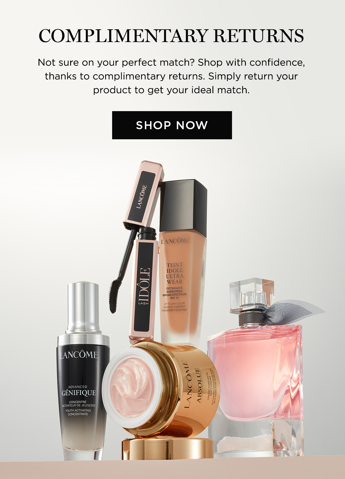 Lancôme US: Find Your Perfect Match with Complimentary Returns | Milled