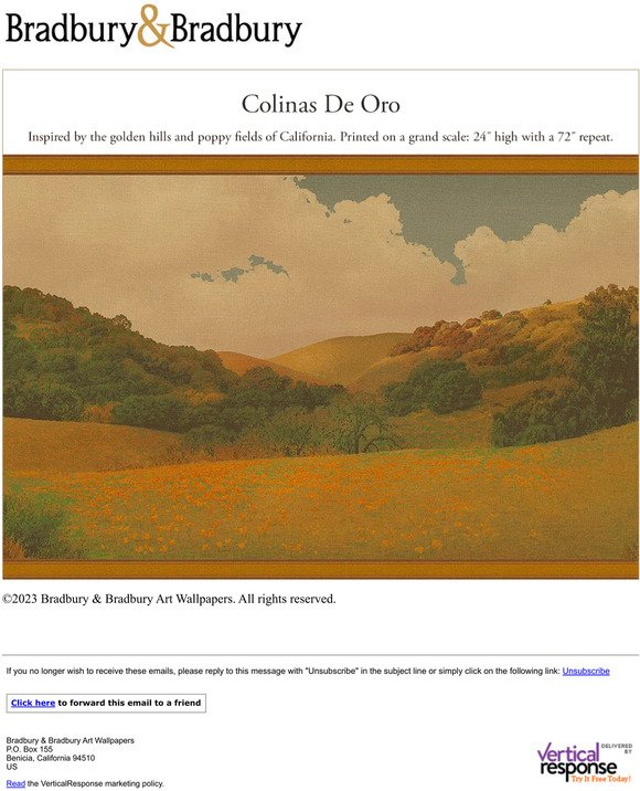 Colinas De Oro, our newest landscape frieze