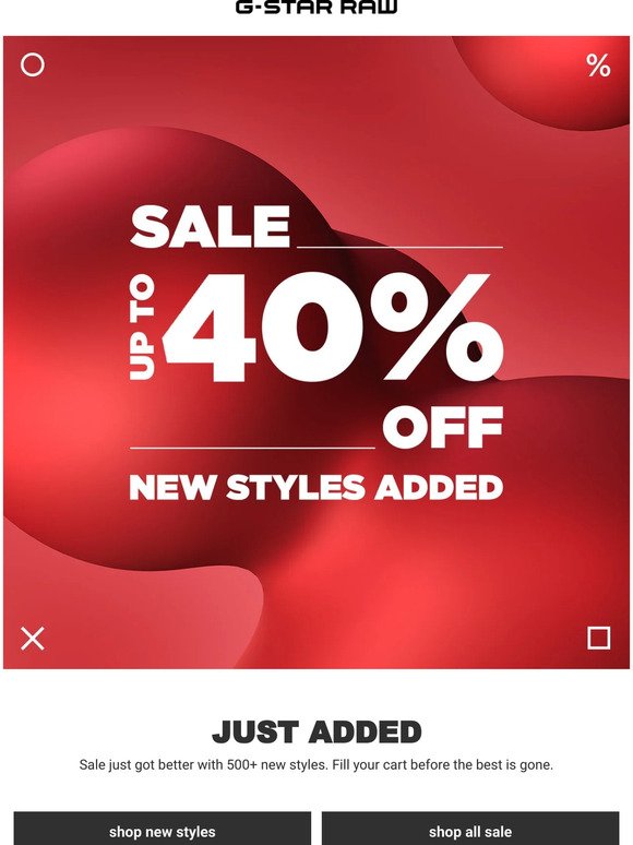 500+ New Sale Styles Added