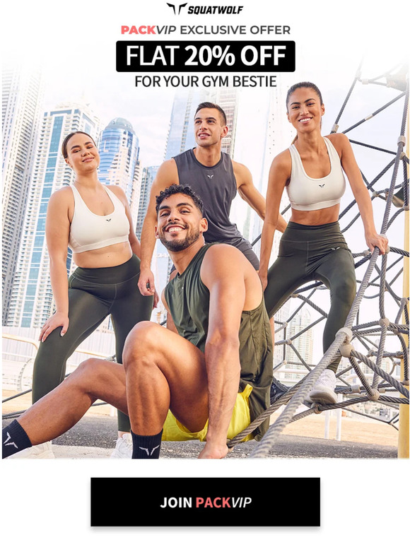 Give 20% off to your gym bestie 🏋️