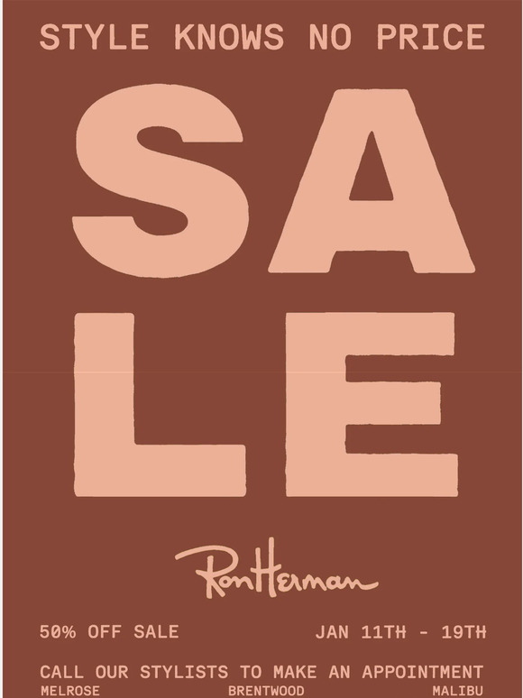 50% Off Event Starts Now