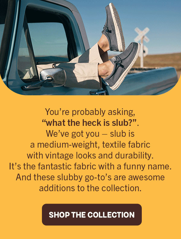 Hey Dude Shoes USA Slub. Has. Arrived. 🧵 Milled