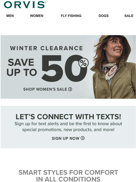 Orvis Women's styles you'll love, for less Milled