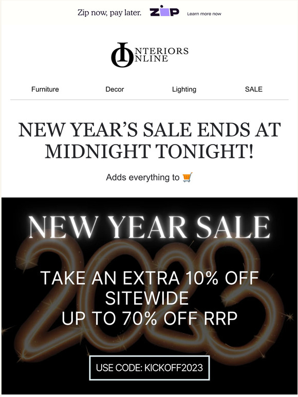 LAST CHANCE TO SAVE UP TO 70% - ENDS TONIGHT!